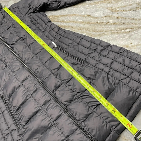 Michael Michael Kors Packable Down Fill Long Jacket Parka Gray Small - Picture 5 of 11